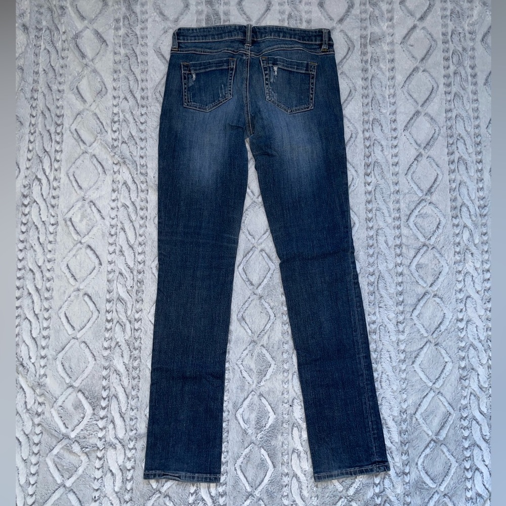 Garage Low Rise Distressed Jeans - Picture 2 of 3